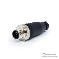 SL012-M08S M12 Düz 8 Pinli Erkek Konnektör SL012-M08S M12 Düz 8 Pinli Erkek Konnektör