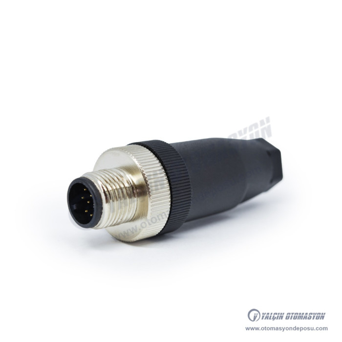 SL012-M12S M12 Düz 12 Pinli Erkek Konnektör – SELİ SL012-M12S M12 Düz 12 Pinli Erkek Konnektör – SELİ