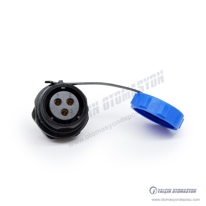SP21P-3F Makine Tipi 3Pin Dişi Ip68 Konnektör – SELİ SP21P-3F Makine Tipi 3Pin Dişi Ip68 Konnektör – SELİ
