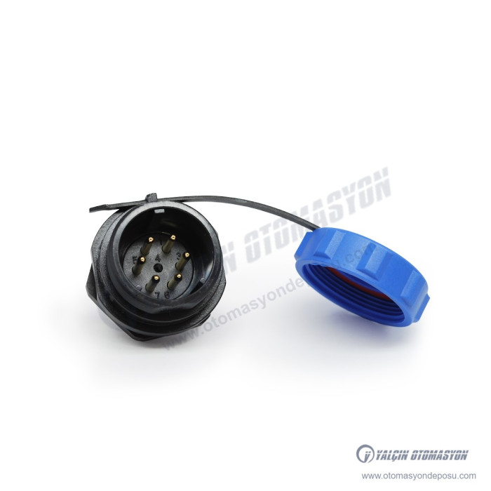 SP21P-6M Makine Tipi 6Pin Erkek Ip68 Konnektör – SELİ SP21P-6M Makine Tipi 6Pin Erkek Ip68 Konnektör – SELİ