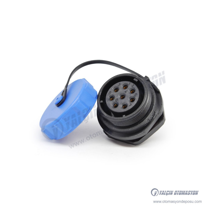 SP21P-8F Makine Tipi 8Pin Dişi Ip68 Konnektör – SELİ SP21P-8F Makine Tipi 8Pin Dişi Ip68 Konnektör – SELİ