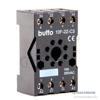10F-2Z-C3 (SC-62) 8 Pin Ray Tipi Röle Soketi