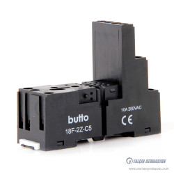 18F-2Z-C5 (SC-52.D) 8 Pin Ray Montaj Uzun Tip Röle Soketi 18F-2Z-C5 (SC-52.D) 8 Pin Ray Montaj Uzun Tip Röle Soketi