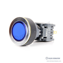 22M16-271-BD 16-22mm Yuvarlak Gövde Mavi Işıklı Yaylı Buton 24V 22M16-271-BD 16-22mm Yuvarlak Gövde Mavi Işıklı Yaylı Buton 24V