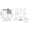 3102-24-11P Makine Tipi 9Pin Erkek Askeri Konnektör teknik çizim ve ölçüleri 3102-24-11P Makine Tipi 9Pin Erkek Askeri Konnektör teknik çizim ve ölçüleri