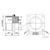 3102-28-21P Makine Tipi 37Pin Erkek Askeri Konnektör teknik çizim ve ölçüleri 3102-28-21P Makine Tipi 37Pin Erkek Askeri Konnektör teknik çizim ve ölçüleri