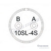 3106-10SL-4S 2 Pinli Kablo Tipi (Seyyar) Dişi Askeri Konnektör teknik çizim ve ölçüleri 3106-10SL-4S 2 Pinli Kablo Tipi (Seyyar) Dişi Askeri Konnektör teknik çizim ve ölçüleri