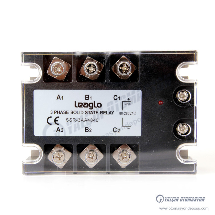 3AA-4840 40A AC Tetiklemeli Üç Fazlı SSR Giriş: 80-250V AC AC Çıkış: 24-480V AC – LEAGLO 3AA-4840 40A AC Tetiklemeli Üç Fazlı SSR Giriş: 80-250V AC AC Çıkış: 24-480V AC – LEAGLO