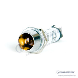 AD22-8T-024-Y Sarı 8mm Metal LED Sinyal 12-24V AC/DC AD22-8T-024-Y Sarı 8mm Metal LED Sinyal 12-24V AC/DC