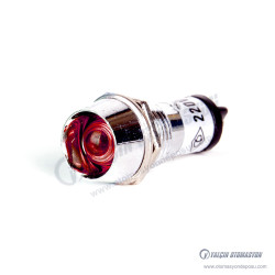 AD22C-12T-024-R 12mm LED Metal Sinyal Kırmızı