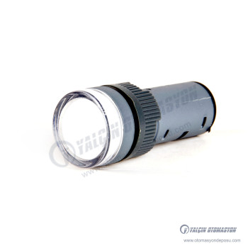 AD22-16DS-23W 16mm LED ışıklı beyaz sinyal lambası 6-24V AC/DC AD22-16DS-23W 16mm LED ışıklı beyaz sinyal lambası 6-24V AC/DC