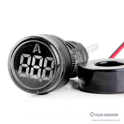 AD22-22AM-AC-W Beyaz 22mm Yuvarlak AC Dijital Ampermetre 100A Akım Trafolu AD22-22AM-AC-W Beyaz 22mm Yuvarlak AC Dijital Ampermetre 100A Akım Trafolu
