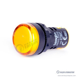 AD22-22DS--23Y 22mm Yuvarlak Gövdeli Plastik Sinyal Lambası Sarı LED Işıklı 24V AC /DC AD22-22DS--23Y 22mm Yuvarlak Gövdeli Plastik Sinyal Lambası Sarı LED Işıklı 24V AC /DC