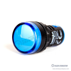 AD22-22DS--23B 22mm Yuvarlak Gövdeli Plastik Sinyal Lambası Mavi LED Işıklı 24V AC /DC AD22-22DS--23B 22mm Yuvarlak Gövdeli Plastik Sinyal Lambası Mavi LED Işıklı 24V AC /DC