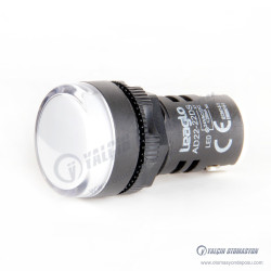 AD22-22DS--23W 22mm Yuvarlak Gövdeli Plastik Sinyal Lambası Beyaz LED Işıklı 24V AC /DC AD22-22DS--23W 22mm Yuvarlak Gövdeli Plastik Sinyal Lambası Beyaz LED Işıklı 24V AC /DC