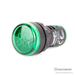 AD22-22HM-AC-G Yeşil 22mm Yuvarlak AC Frekansmetre AC 0-99Hz