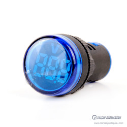 AD22-22VM-DC-B Mavi 22mm Yuvarlak DC Voltmetre 5-60V AD22-22VM-DC-B Mavi 22mm Yuvarlak DC Voltmetre 5-60V