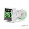 AD22-22VM-S-DC-G Yeşil 22mm Kare DC Voltmetre 5-60V – ürün görseli 2 AD22-22VM-S-DC-G Yeşil 22mm Kare DC Voltmetre 5-60V – ürün görseli 2