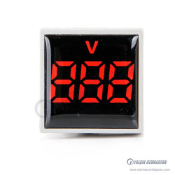 AD22-22VM-S-DC-R Kırmızı 22mm Kare DC Voltmetre 5-60V AD22-22VM-S-DC-R Kırmızı 22mm Kare DC Voltmetre 5-60V