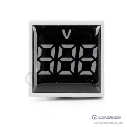 AD22-22VM-S-AC-W Beyaz 22mm Kare AC Dijital Voltmetre 20-500V AC AD22-22VM-S-AC-W Beyaz 22mm Kare AC Dijital Voltmetre 20-500V AC