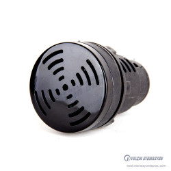 AD22-30SM-23 30mm Işıksız Buzzer 24V AC/DC Siyah