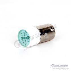 Ba9S-GD Yeşil LED Buton Lambası 12-24V AC/DC Ba9S-GD Yeşil LED Buton Lambası 12-24V AC/DC