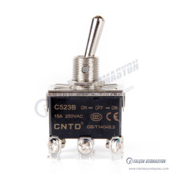 C523B Kalıcı Tip Toggle Switch 6 Pin ON-OFF-ON 15A 250V C523B Kalıcı Tip Toggle Switch 6 Pin ON-OFF-ON 15A 250V
