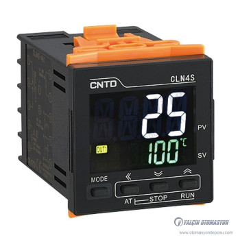 CLN4S-462 48x48mm LCD Ekranlı PID Isı Kontrol Cihazı Röle + SSR Çıkışlı 2 Alarm - 100-240V AC