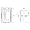 CLN4V-462 48x96mm LCD Ekranlı PID Isı Kontrol Cihazı Röle + SSR Çıkışlı 2 Alarm - 100-240V AC teknik çizim ve ölçüleri CLN4V-462 48x96mm LCD Ekranlı PID Isı Kontrol Cihazı Röle + SSR Çıkışlı 2 Alarm - 100-240V AC teknik çizim ve ölçüleri