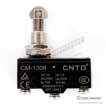CM-1308 Düz Makaralı Pimli Mikro Switch 15A 250V