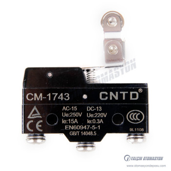 CM-1743 Devrilen Metal Makaralı Paletli Mikro Switch 15A 250V