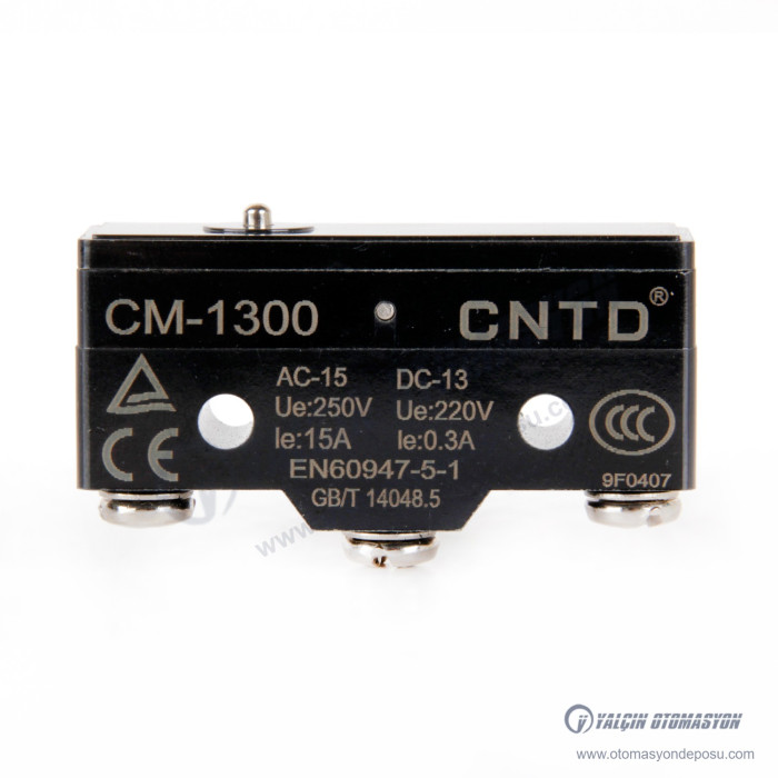 CM-1305 Kısa İnce Pimli Mikro Switch 15A 250V – CNTD CM-1305 Kısa İnce Pimli Mikro Switch 15A 250V – CNTD