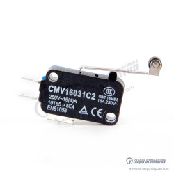 CMV16031C2 Uzun Palet Makaralı Mikro Switch 16A 250V CMV16031C2 Uzun Palet Makaralı Mikro Switch 16A 250V