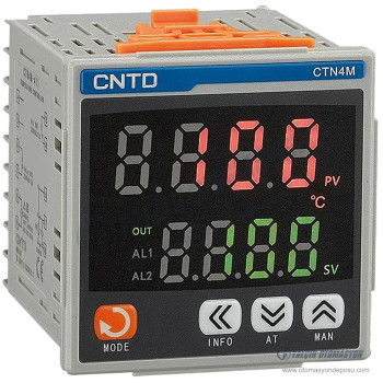 CTN4M-262 72x72mm Röle + SSR Çıkışlı 2 Yollu ve 2 Çıkışlı - 24-48V DC