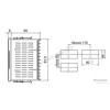 CTN4H-262 96x48mm Röle + SSR Çıkışlı 2 Yollu ve 2 Çıkışlı - 24-48V DC teknik çizim ve ölçüleri CTN4H-262 96x48mm Röle + SSR Çıkışlı 2 Yollu ve 2 Çıkışlı - 24-48V DC teknik çizim ve ölçüleri