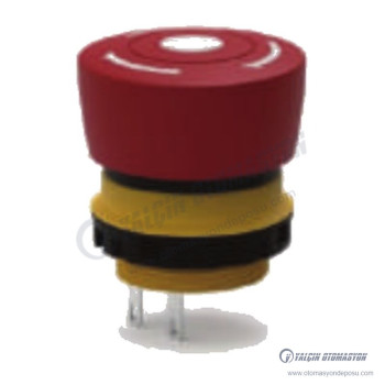 E22-8101 Serisi Mantar Emniyet Buton (Ø22mm.) Terminal Bağlantılı