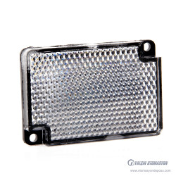 E39-R1 Fotosel Uyumlu Beyaz Reflektör Dikdörtgen 40x60mm Çapraz Yönlü Çift Vida Yeri E39-R1 Fotosel Uyumlu Beyaz Reflektör Dikdörtgen 40x60mm Çapraz Yönlü Çift Vida Yeri