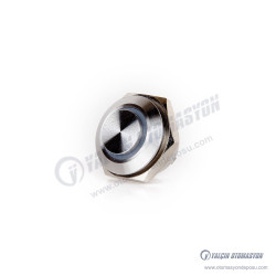 EJ16-221-PM 16mm Paslanmaz Çelik Ultra Kısa Boy Çıkık Kafa Yaylı Tact Buton 1NO IP67 Işıksız