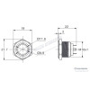 EJ16-271P-YD 16mm Düz Yaylı Sarı Işıklı Kısa Gövde Metal Buton teknik çizim ve ölçüleri EJ16-271P-YD 16mm Düz Yaylı Sarı Işıklı Kısa Gövde Metal Buton teknik çizim ve ölçüleri