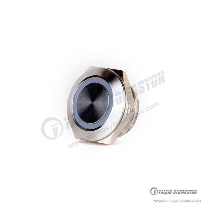 EJ19-271-PM-BD 16mm Paslanmaz Çelik Ultra Kısa Boy Düz Kafa Yaylı 6-24V DC Mavi Işıklı Tact Buton – BUTTO EJ19-271-PM-BD 16mm Paslanmaz Çelik Ultra Kısa Boy Düz Kafa Yaylı 6-24V DC Mavi Işıklı Tact Buton – BUTTO