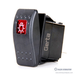 GRC-411AR Carling Tipi Kırmızı Tek Yön, Tek Kutuplu, Kalıcı, Tek Led Işıklı, 12V/20A-24V/10A DC 1NO 0-1 GRC-411AR Carling Tipi Kırmızı Tek Yön, Tek Kutuplu, Kalıcı, Tek Led Işıklı, 12V/20A-24V/10A DC 1NO 0-1