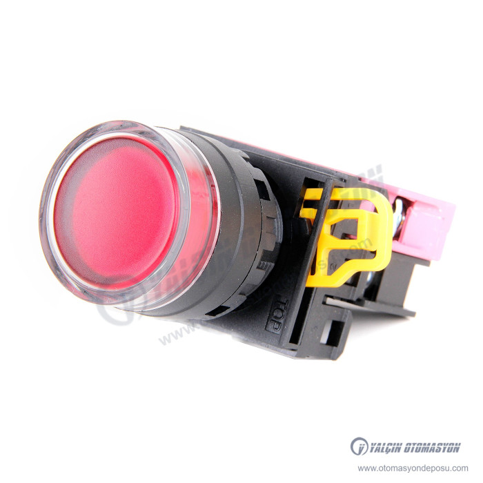 HQ22-2701-RA2 22mm Plastik Yaylı Yuvarlak 220V AC Kırmızı Işıklı 1NC Kontak IP65 – BUTTO HQ22-2701-RA2 22mm Plastik Yaylı Yuvarlak 220V AC Kırmızı Işıklı 1NC Kontak IP65 – BUTTO
