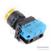 HQ22-2710-YA2 22mm Plastik Yaylı Yuvarlak 220V AC Sarı Işıklı 1NO Kontak IP65 – ürün görseli 2 HQ22-2710-YA2 22mm Plastik Yaylı Yuvarlak 220V AC Sarı Işıklı 1NO Kontak IP65 – ürün görseli 2