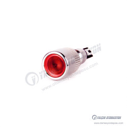J8-160P-RD 8mm IP67 Metal Sinyal Lambası 6-24VDC Kırmızı