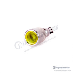J8-160P-YD 8mm IP67 Metal Sinyal Lambası 6-24VDC Sarı J8-160P-YD 8mm IP67 Metal Sinyal Lambası 6-24VDC Sarı