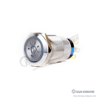 J19-272-L-BD 19mm Metal Mavi Led Işıklı Ampul Logo Yaylı Buton J19-272-L-BD 19mm Metal Mavi Led Işıklı Ampul Logo Yaylı Buton