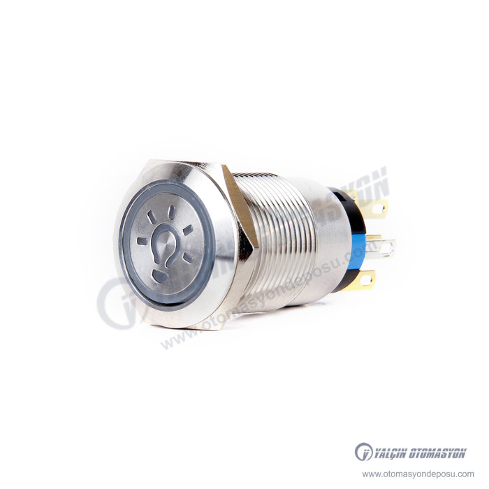 J19-372-L-RD 19mm Metal Kırmızı Led Işıklı Yön (Ok) Logo Kalıcı Buton – BUTTO J19-372-L-RD 19mm Metal Kırmızı Led Işıklı Yön (Ok) Logo Kalıcı Buton – BUTTO
