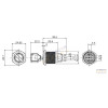 J22-612-0 22mm Işıksız 0-(1) Yaylı Anahtarlı Buton teknik çizim ve ölçüleri J22-612-0 22mm Işıksız 0-(1) Yaylı Anahtarlı Buton teknik çizim ve ölçüleri