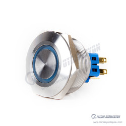 J30-272-RD 30mm Metal Kırmızı LED Işıklı Yaylı Buton J30-272-RD 30mm Metal Kırmızı LED Işıklı Yaylı Buton