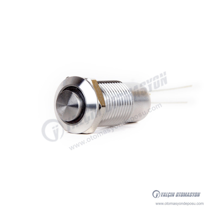 J12-361-RD 12mm Metal Kırmızı LED Işıklı Kalıcı Buton – BUTTO J12-361-RD 12mm Metal Kırmızı LED Işıklı Kalıcı Buton – BUTTO